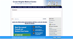 Desktop Screenshot of crownheightsmedicalcentre.co.uk
